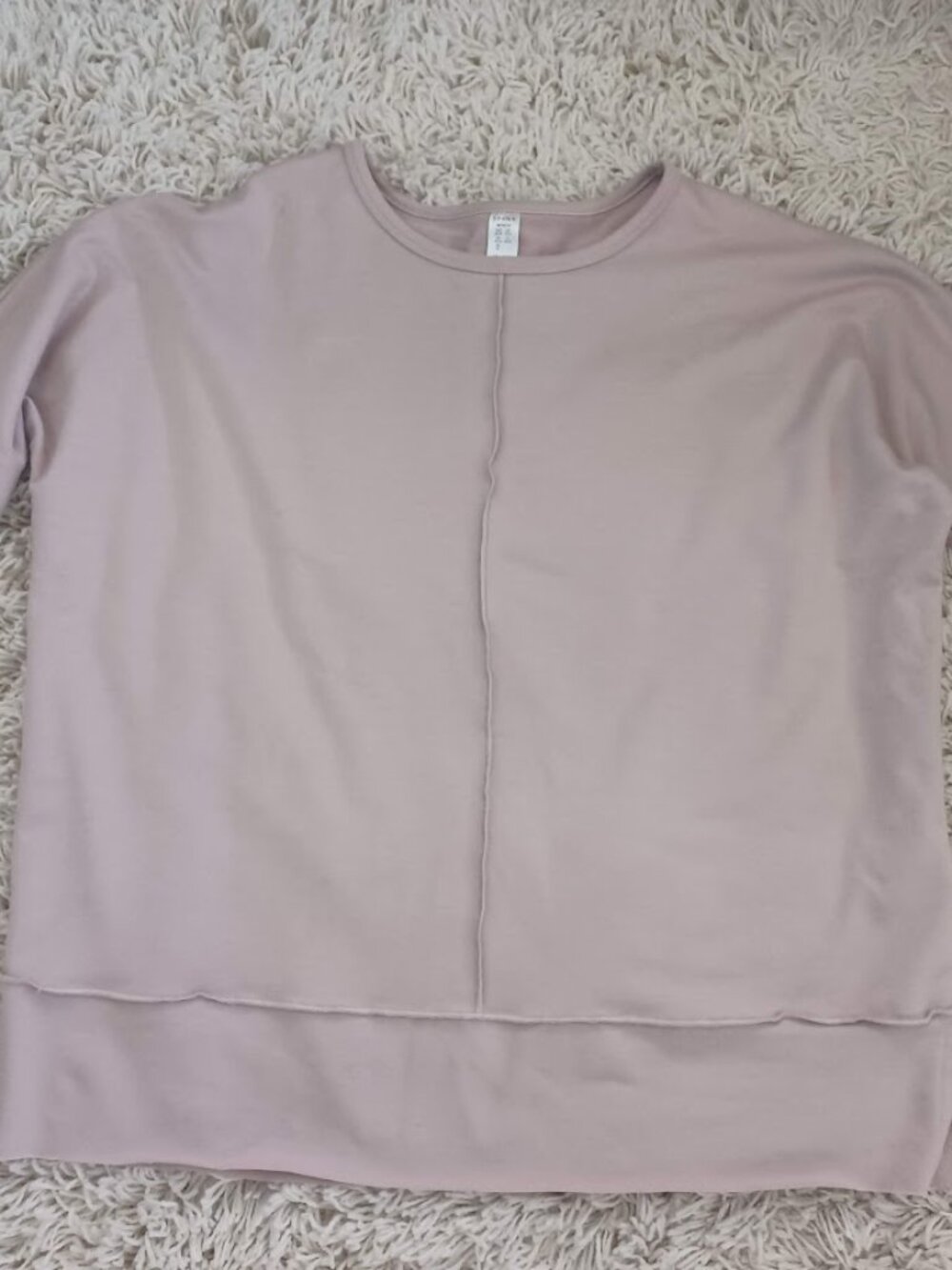SPANX Oversized Sweatshirt Tunic Women’s Medium Pink Athleisure Pullover Top